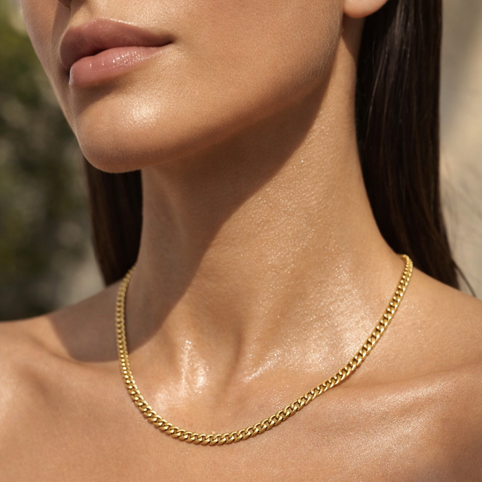 Adhara Cuban Chain Necklace — Short Necklace