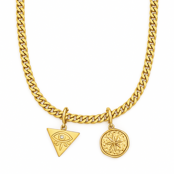 Adhara Cuban Chain Necklace — Short Necklace