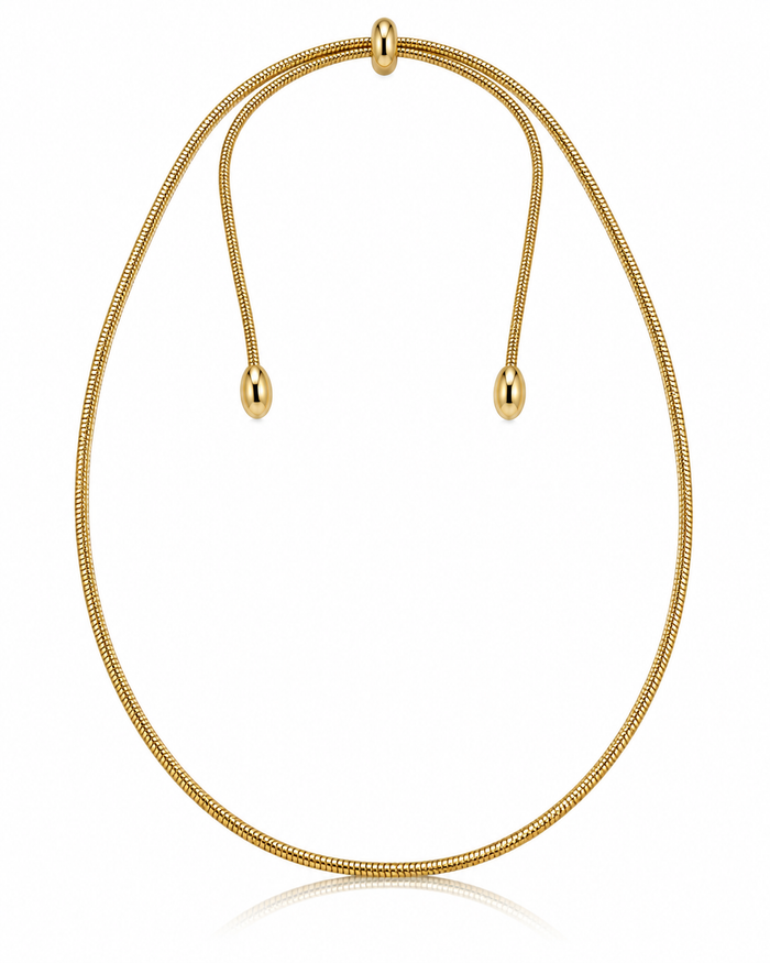 Adjustable Snake Chain Choker Necklace