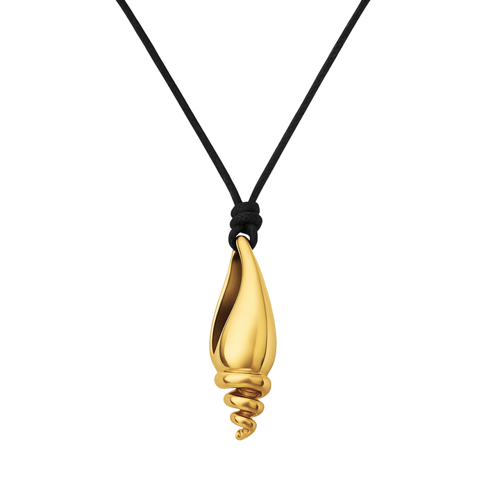Amaya Oversized Shell Cord Necklace — Long Necklace