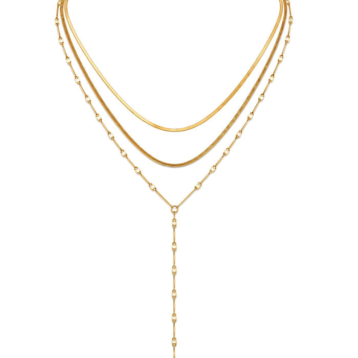 Anarosa Layered Lariat Necklace
