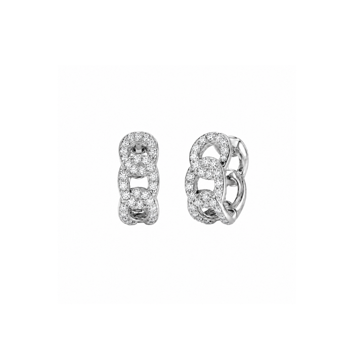 Anika Chain Huggie Hoop Earring