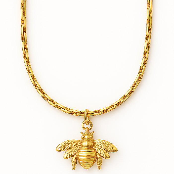 Anya Rectangular Box Chain Necklace — Short Necklace