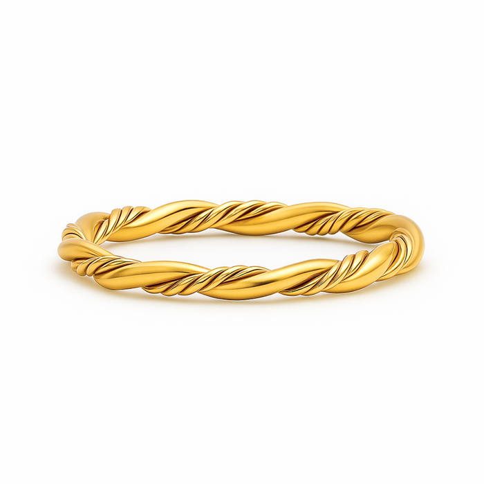 Aubrey Twist Ring — Stackable Ring