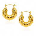 Bamboo Hoop Earrings