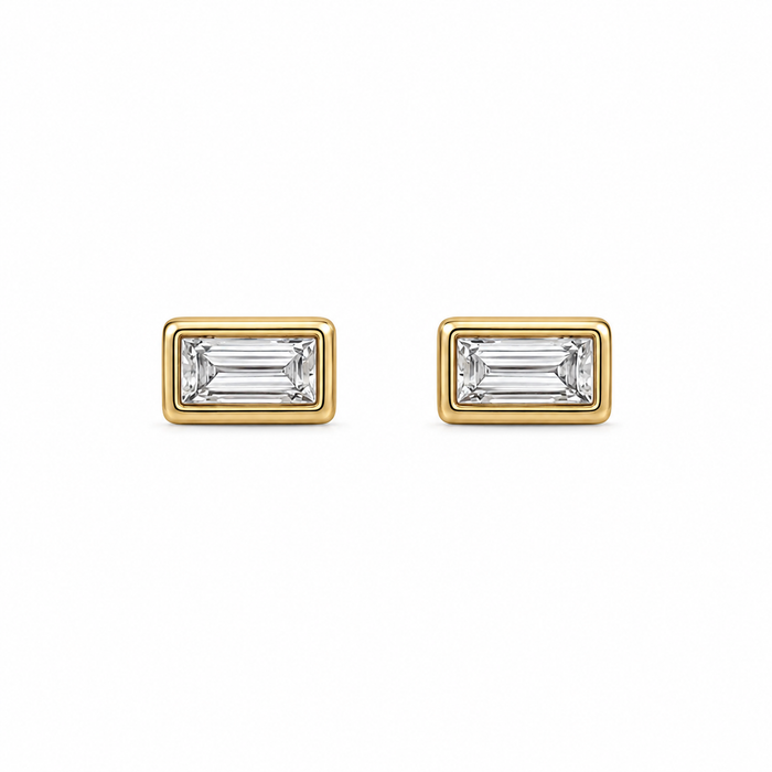 Bardot Baguette Stud Earring