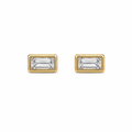 Bardot Baguette Stud Earring