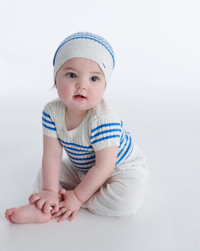 Seashell Blue Stripes//