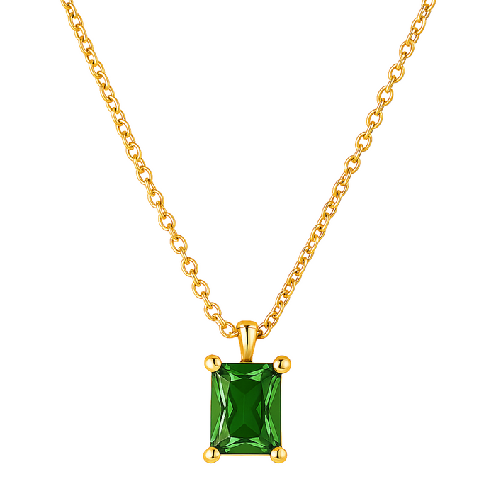 Bethany Baguette Necklace — Short Necklace
