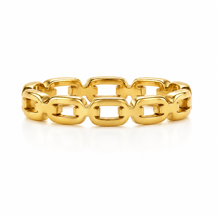 Billy Dainty Chain Ring — Stackable Ring
