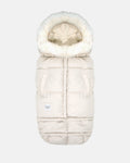 Heather Beige - White Faux Fur//