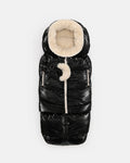 Black Liquid Shine Arctic Faux Fur//
