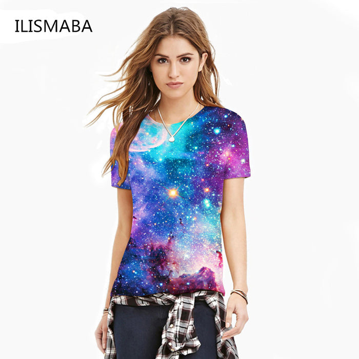 Blue sky digital print 3D T-shirt - Free Shipping