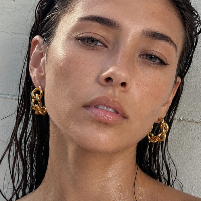 Braxton Chain Hoop Earring