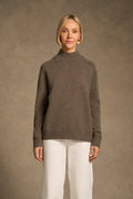 Brushed Merino Jumper - Coconut Marle