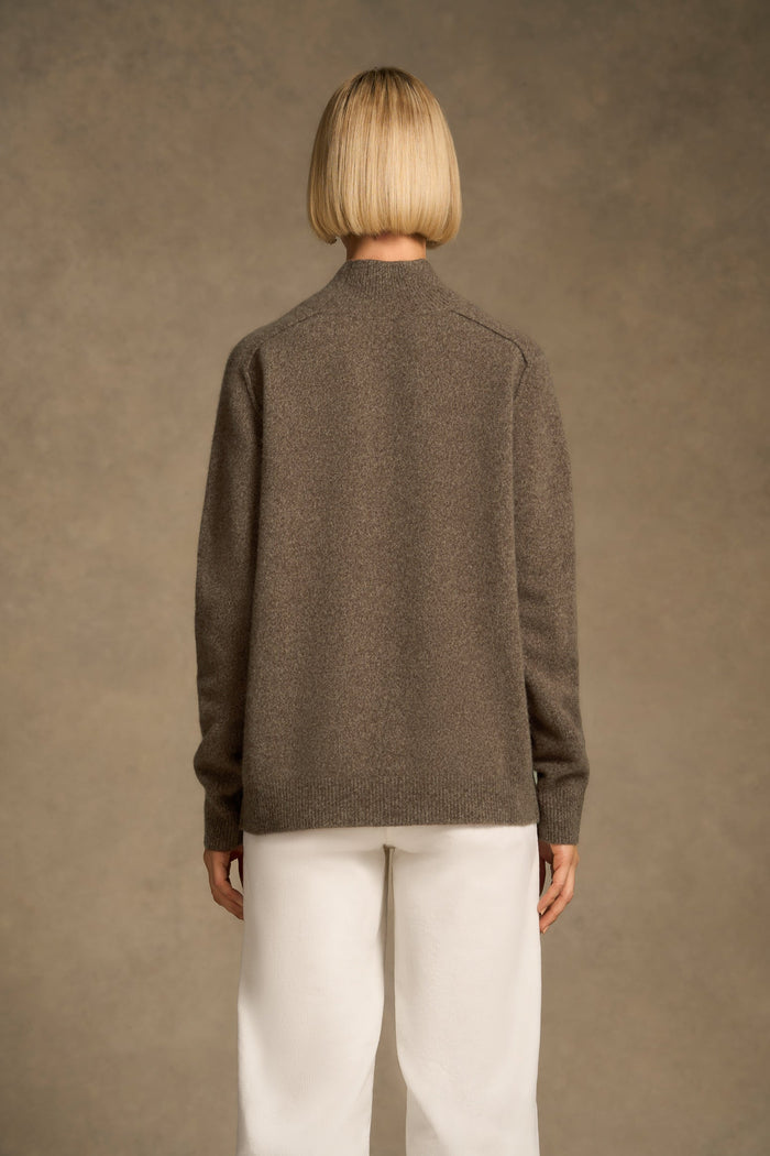 Brushed Merino Jumper - Coconut Marle