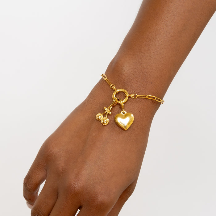 Bubble Heart Charm | DORADO