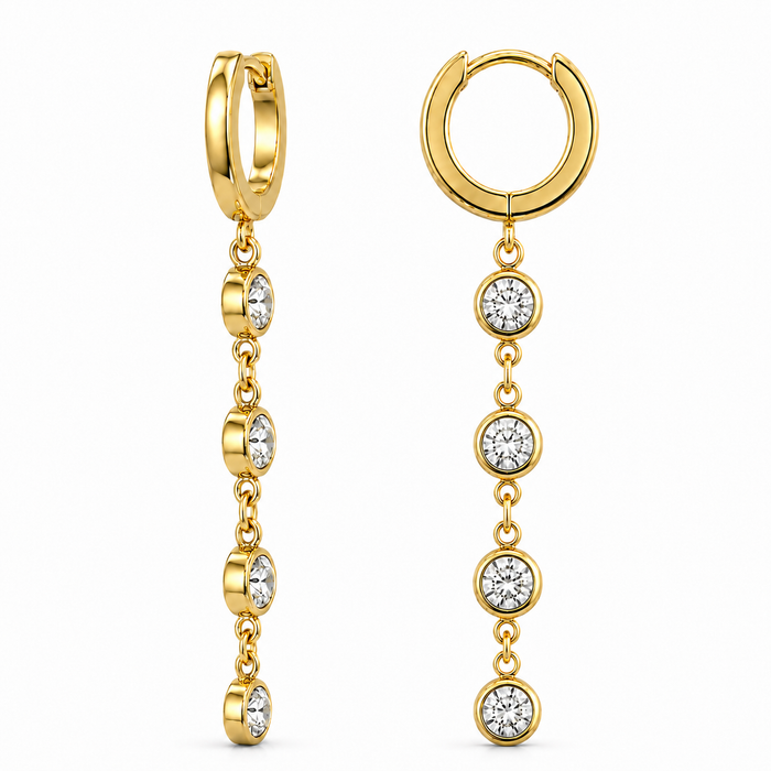 Cadence Huggie Drop Earring