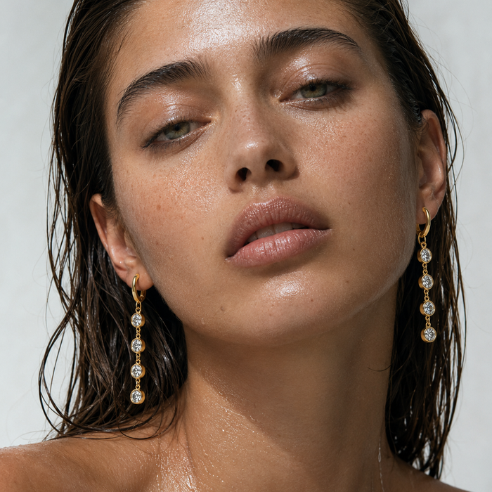 Cadence Huggie Drop Earring
