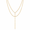 Camilla Dainty Lariat Chain Necklace — Long Necklace