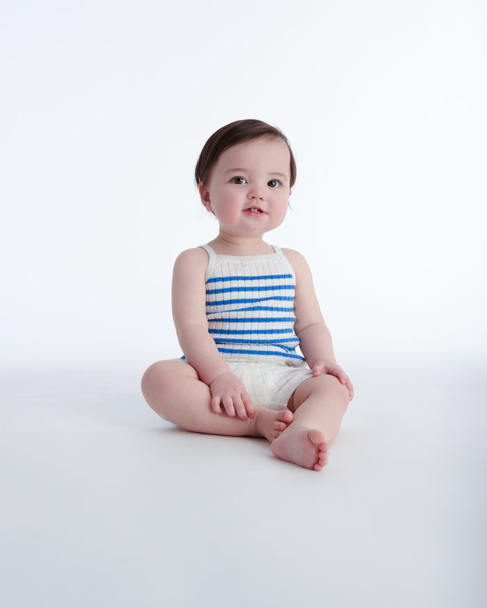 Seashell Blue Stripes//
