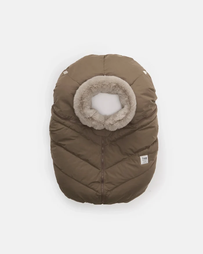 Moss Brown Faux Fur//