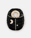 Black Liquid Shine Arctic Faux Fur//
