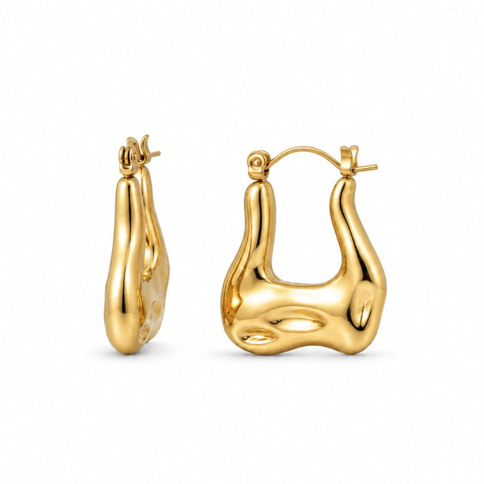 Carina Sculptural Mini Hoop Earring