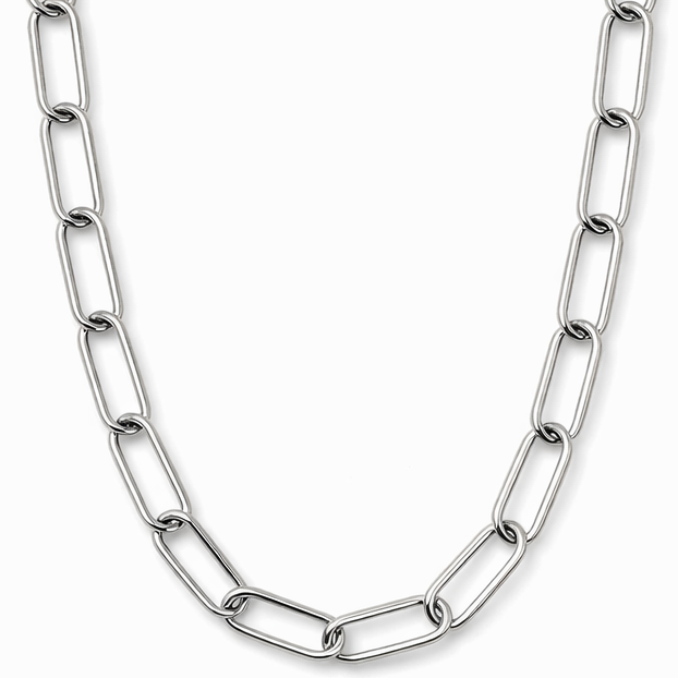 Carla Paperclip Chain Necklace — Short Necklace