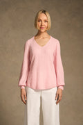 Cashmere Blouson Sleeve Jumper - Blossom