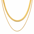 Cassia Double Chain Necklace — Short Necklace
