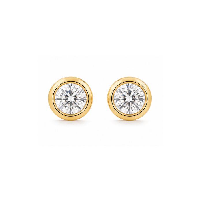 Cateana Bezel Stud Earring