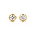 Cateana Bezel Stud Earring