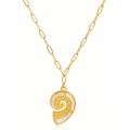 Celenia Shell Pendant Necklace — Short Necklace