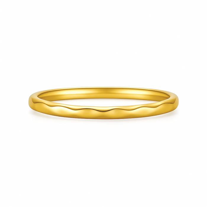 Chandler Hammered Ring — Stackable Ring