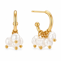 Chara Mini Hoop Pearl Earring — Hoop Earring
