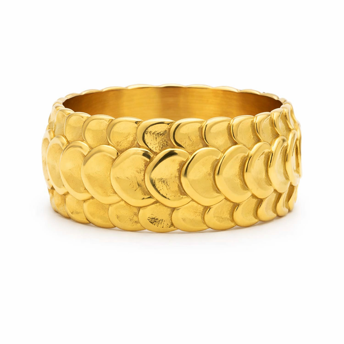 Charlize Fish Scale Ring — Statement Ring