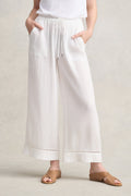 Cheesecloth Resort Pant - White
