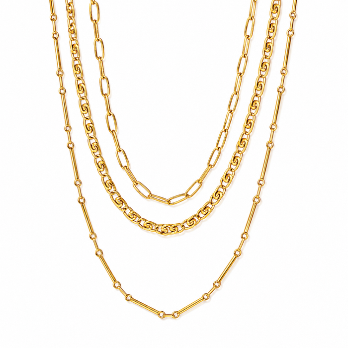 Chelley Multi Chain Choker Necklace