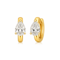 Colette Pear Huggie Hoop Earring