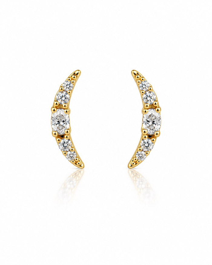 Crescent Moon Earring