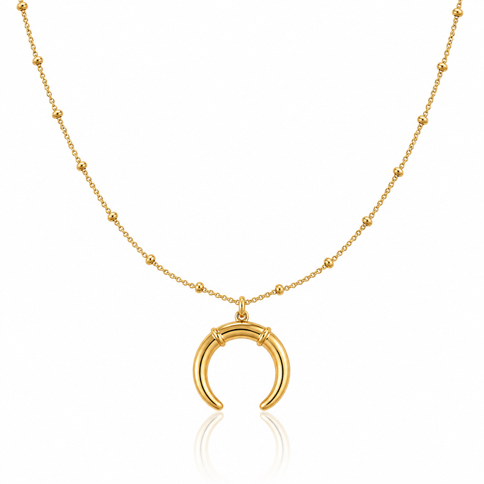 Crescent Pendant Necklace