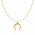 Crescent Pendant Necklace