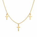 Dainty Cross Charm Necklace