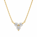 Donna Triple Stone Necklace — Short Necklace
