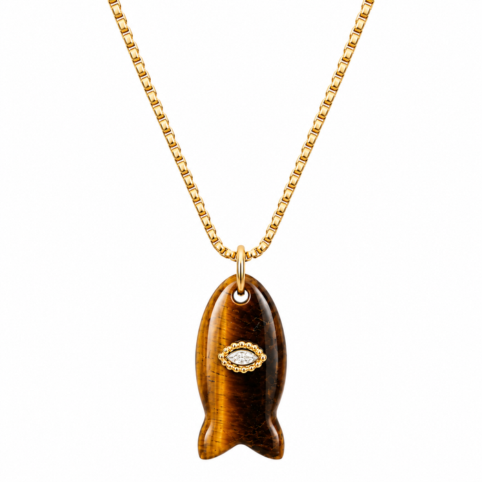 Eden Fish Pendant Necklace — Short Necklace