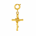 Effie Floral Cross Charm — Charms & Pendants