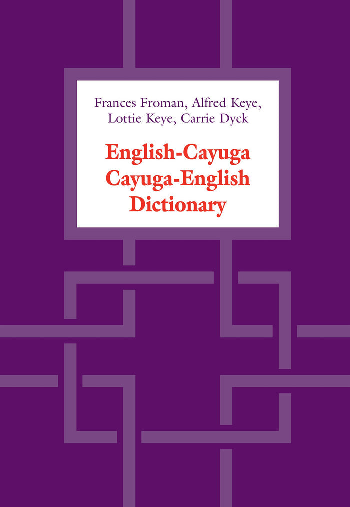 English-Cayuga/Cayuga-English Dictionary pb