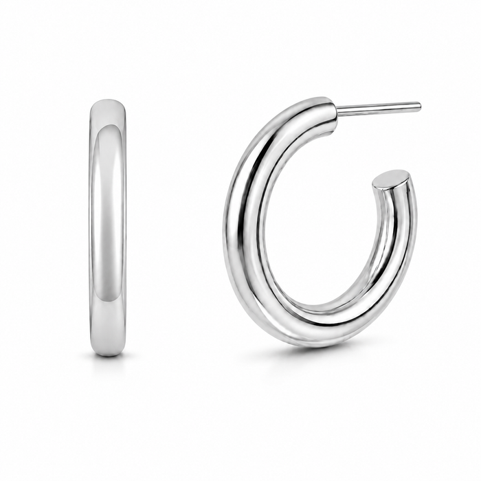 Flora Medium Hoop Earring