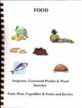 Food: Anagrams, Crossword Puzzles and Word Searches (